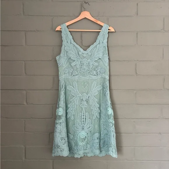 true love's kiss lace dress Laced In Love Maxi Dress L Dusty Olive by Lane 201